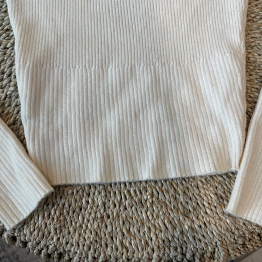 Princess Polly Cream Morley Off Shoulder Sweater, M/L - Picture 7 of 9